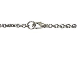 Silver Toned Etched Cow Pendant Necklace