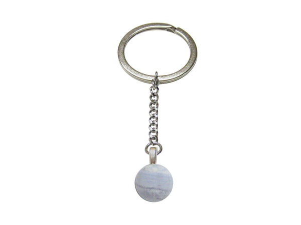 Blue Lace Agate Keychain