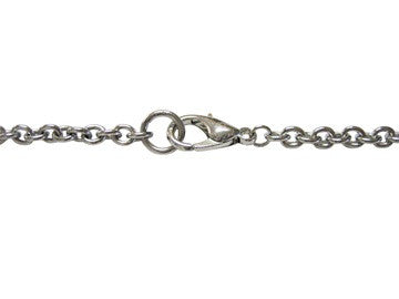 Silver Toned Textured Viking Dragon Head Pendant Necklace