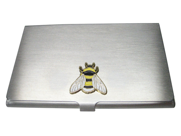 Yellow and Black Toned Bumble Bee Insect Bug Business Card Holder