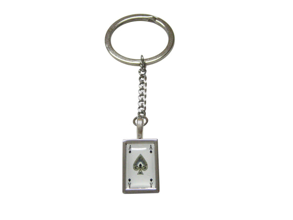 Ace of Spades Pendant Keychain