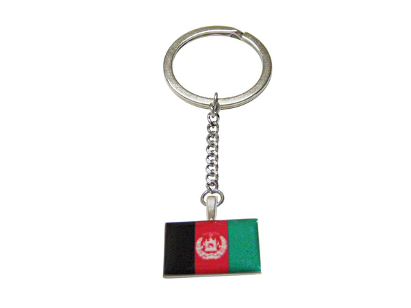 Afghanistan Flag Pendant Keychain