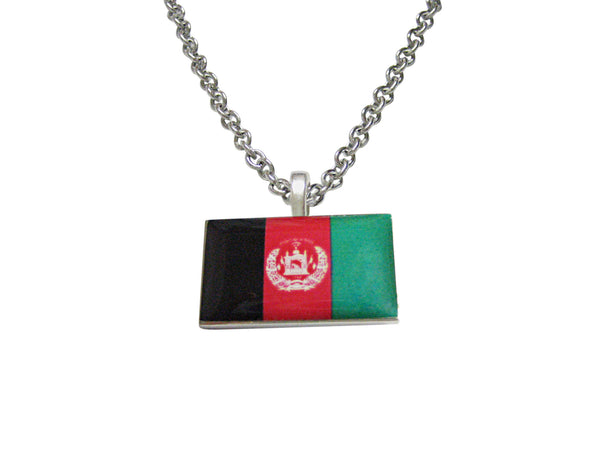 Afghanistan Flag Pendant Necklace