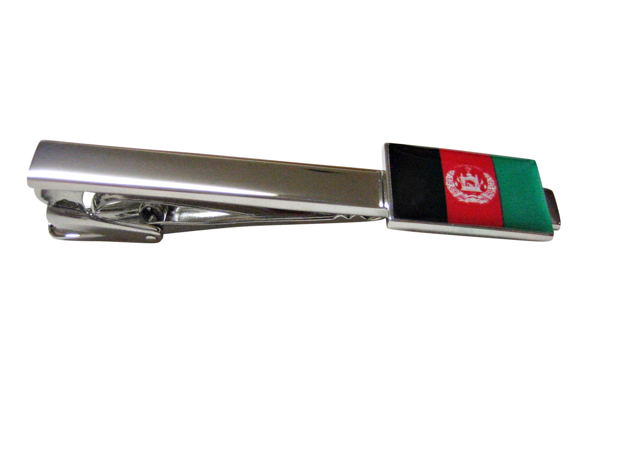 Afghanistan Flag Square Tie Clip