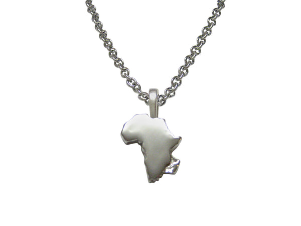 Africa Map Shape Pendant Necklace