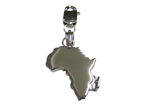 Africa Map Shape Pendant Zipper Pull Charm