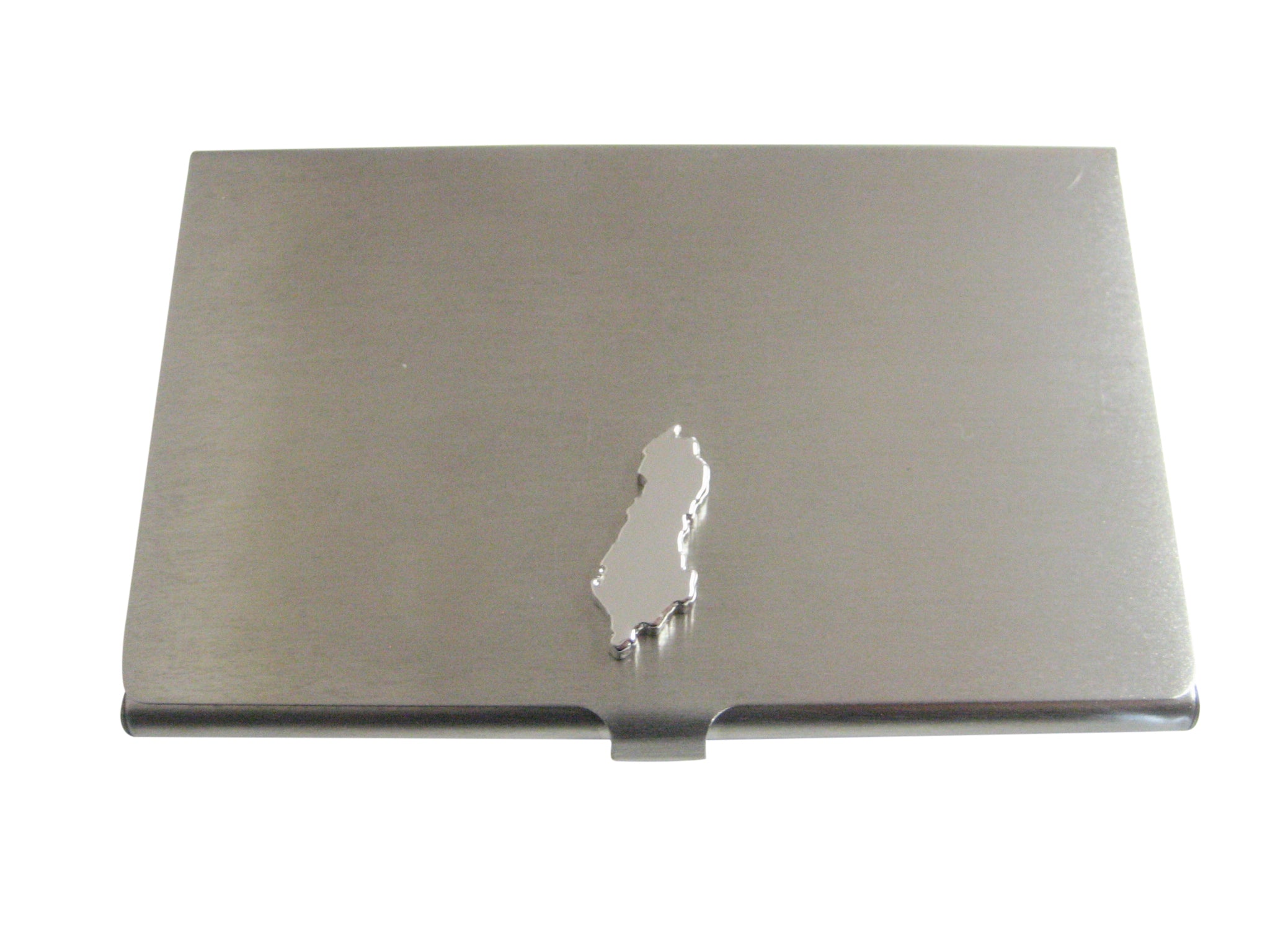 Albania Map Shape Business Card Holder