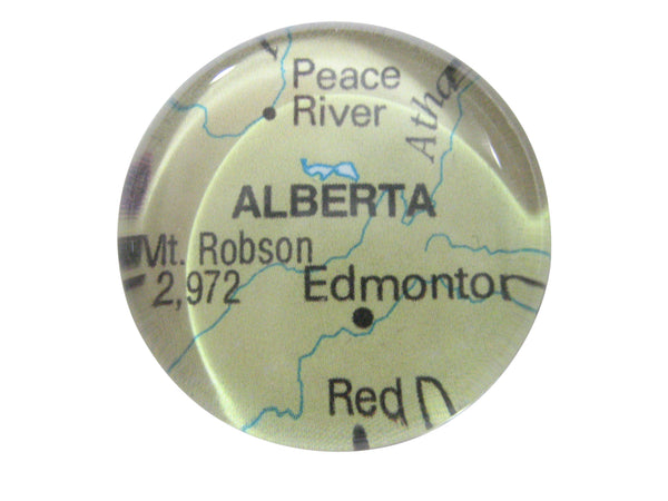 Alberta Canada Map Pendant Magnet