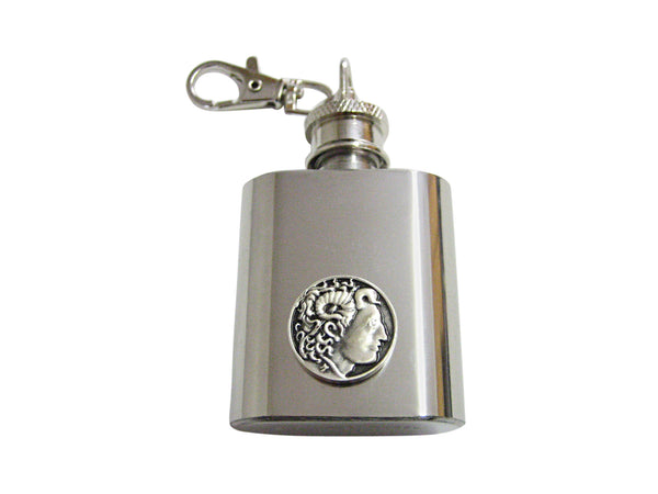 Alexander The Great 1 Oz. Stainless Steel Key Chain Flask