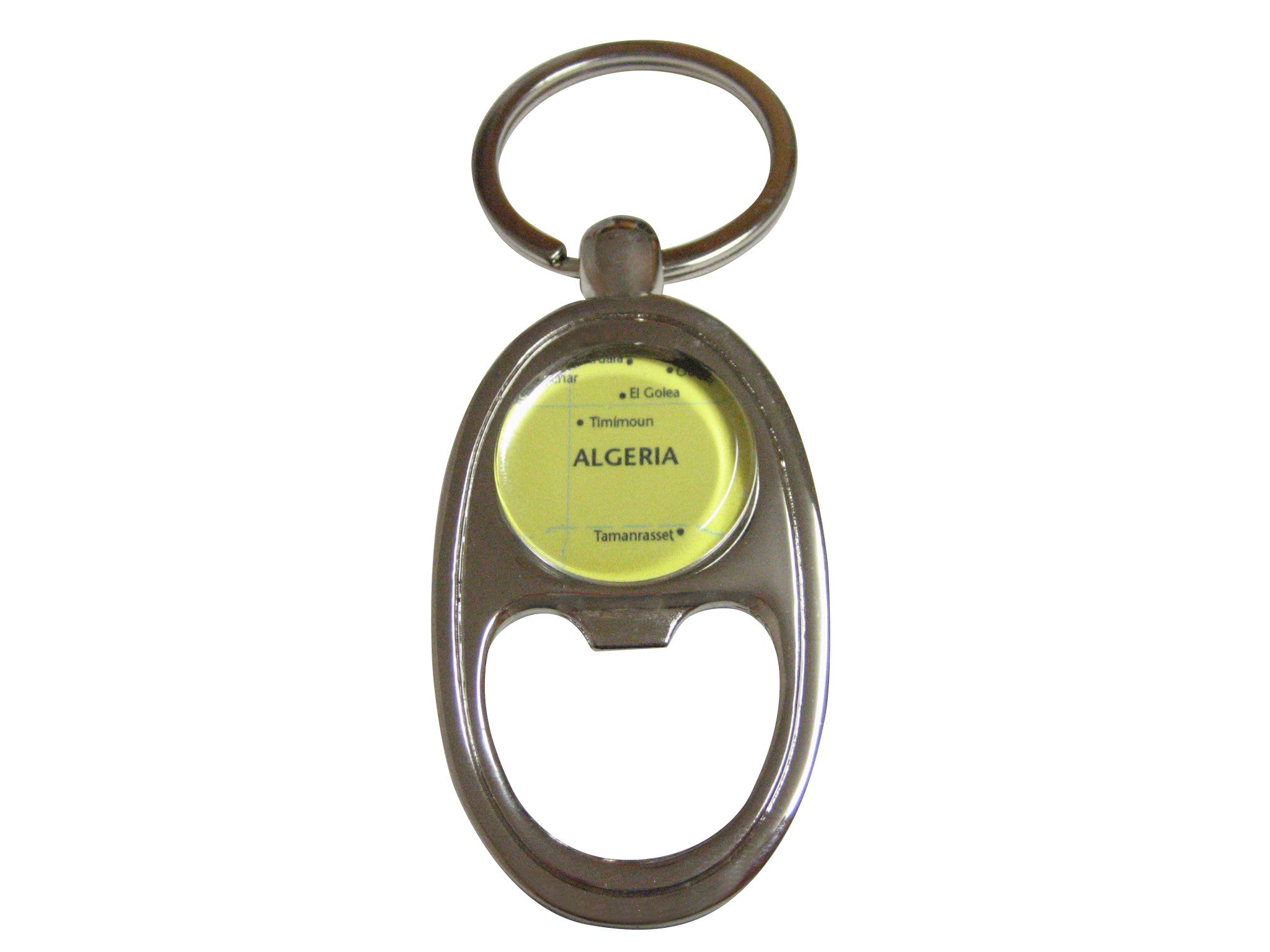 Algeria Map Key Chain Bottle Opener