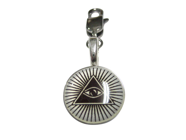 All Seeing Eye Pyramid Pendant Zipper Pull Charm