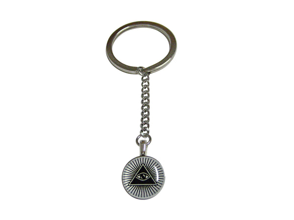 All Seeing Eye Pyramid Pendant Keychain