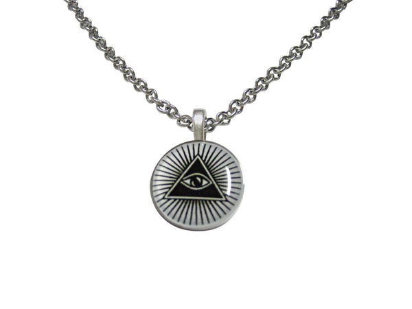 All Seeing Eye Pyramid Pendant Necklace