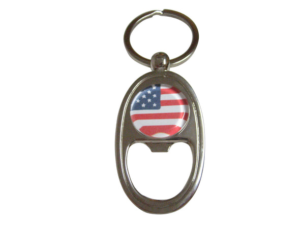 American Flag Key Chain Bottle Opener