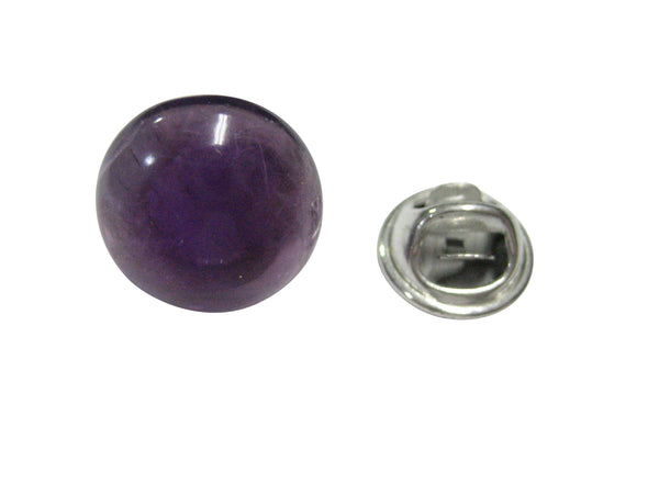 Amethyst Gemstone Lapel Pin