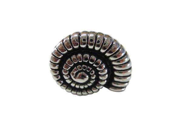 Ammonite Fossil Design Lapel Pin