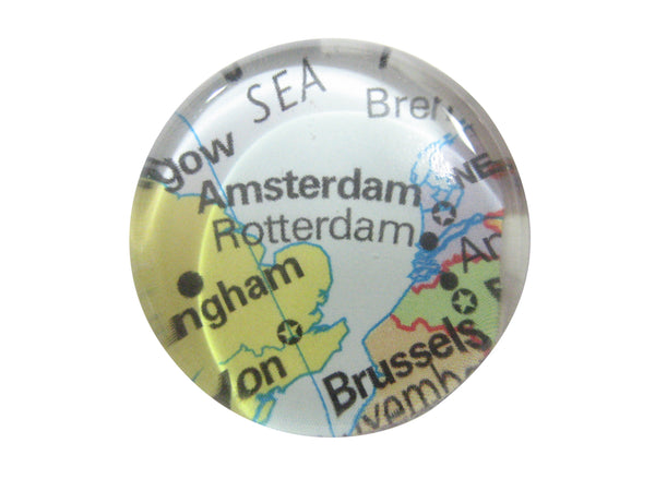 Amsterdam Netherlands Map Pendant Magnet