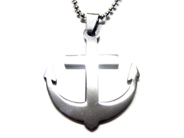 Anchor Metal Cut Out Necklace