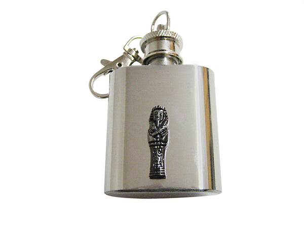 Ancient Sarcophagus 1 Oz. Stainless Steel Key Chain Flask