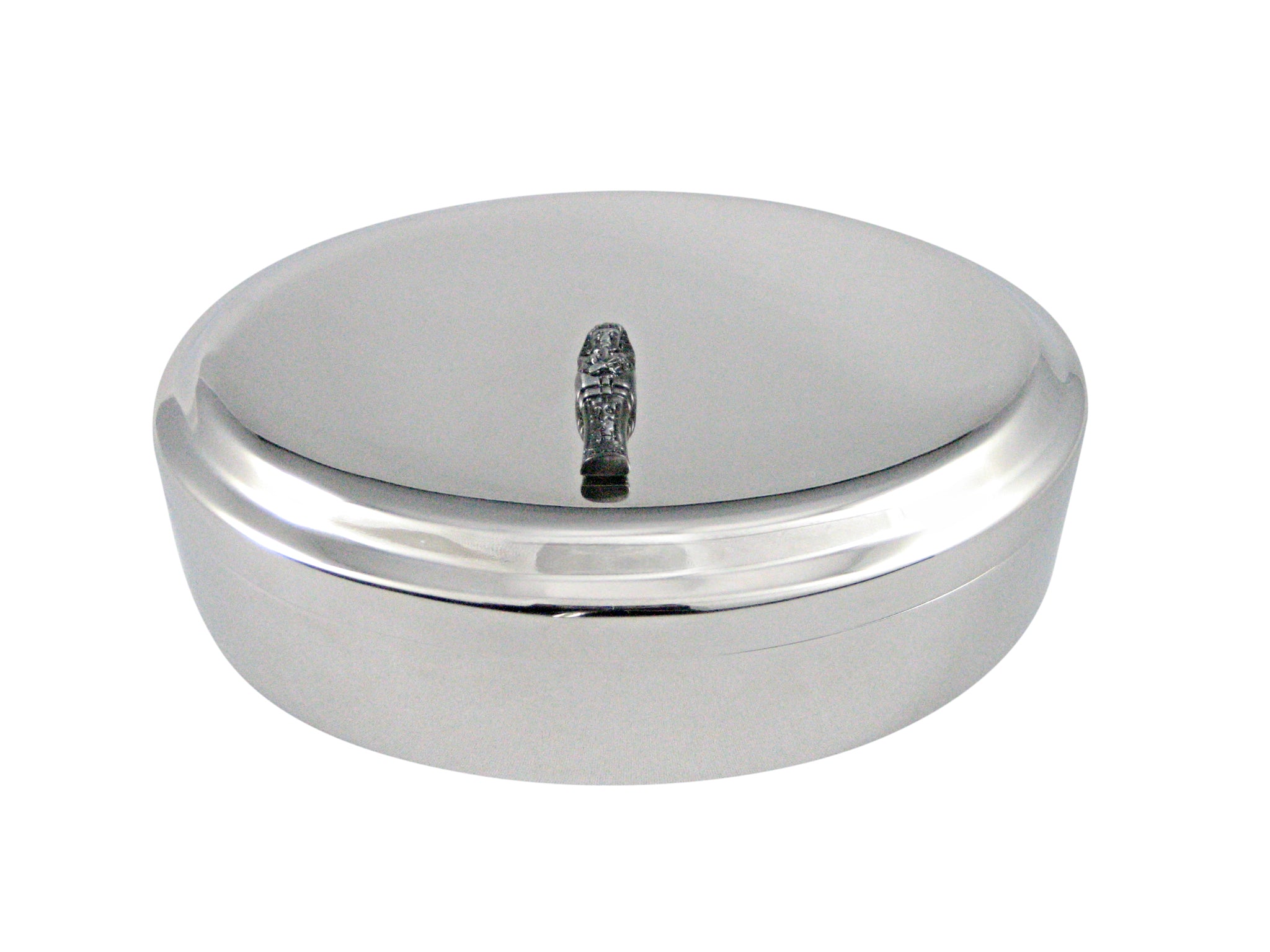 Ancient Sarcophagus Pendant Oval Trinket Jewelry Box