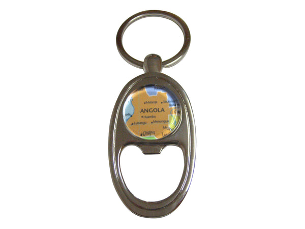 Angola Map Key Chain Bottle Opener