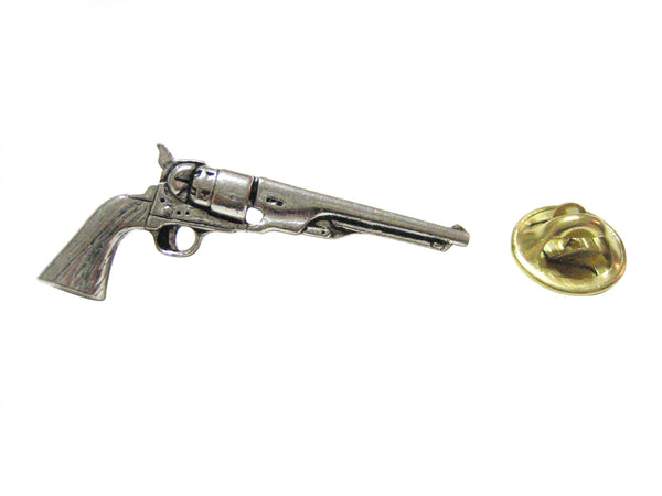 Antique Revolver Pistol Gun Lapel Pin