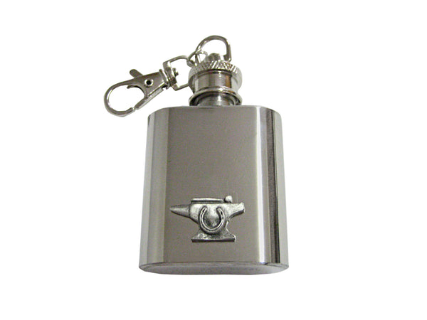 Anvil Blacksmith Keychain Flask