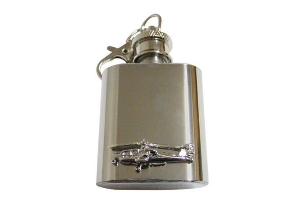 Apache Attack Helicopter Keychain Flask