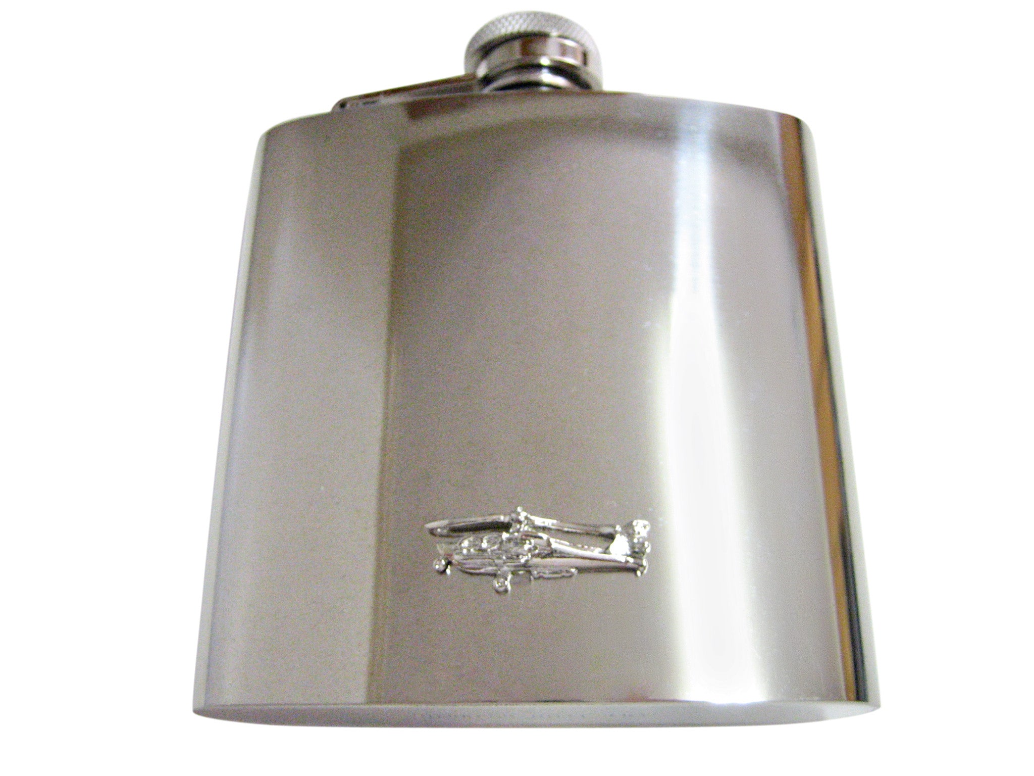 Apache Attack Helicopter 6 Oz. Stainless Steel Flask