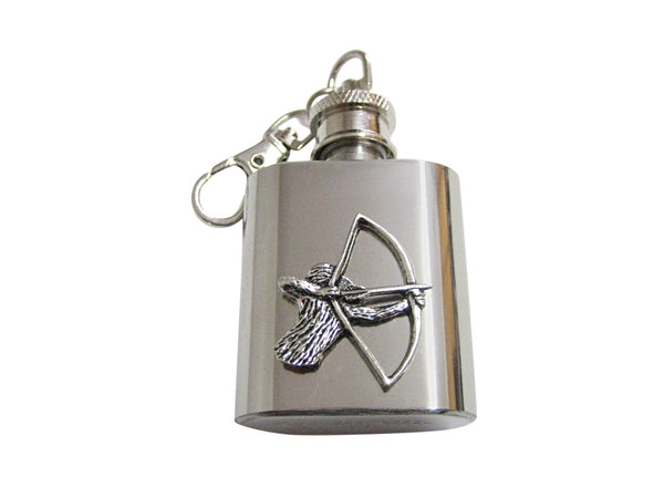 Archery Archer Keychain Flask