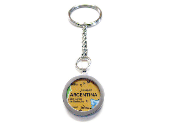 Argentina Map Pendant Keychain