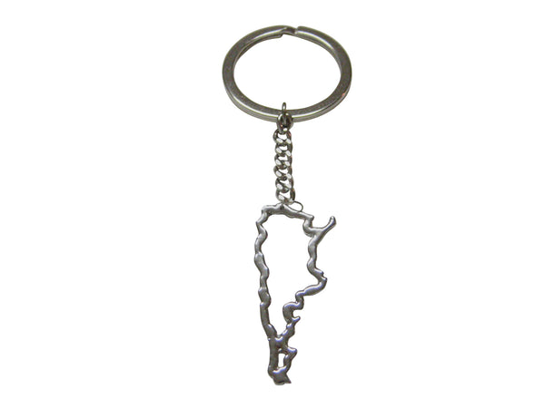 Argentina Map Outline Keychain