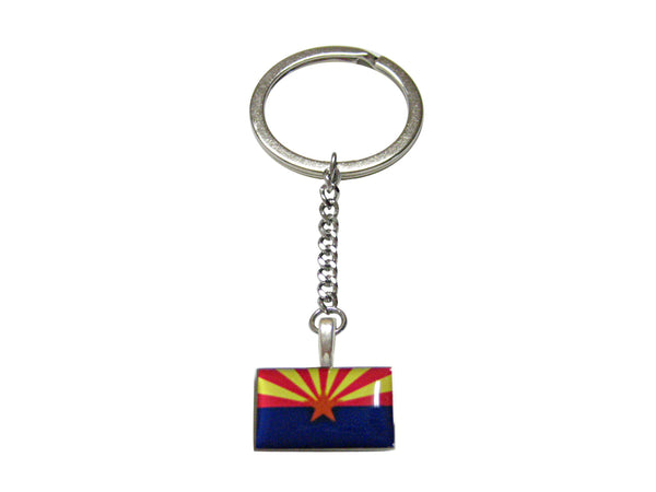 Arizona State Flag Pendant Keychain