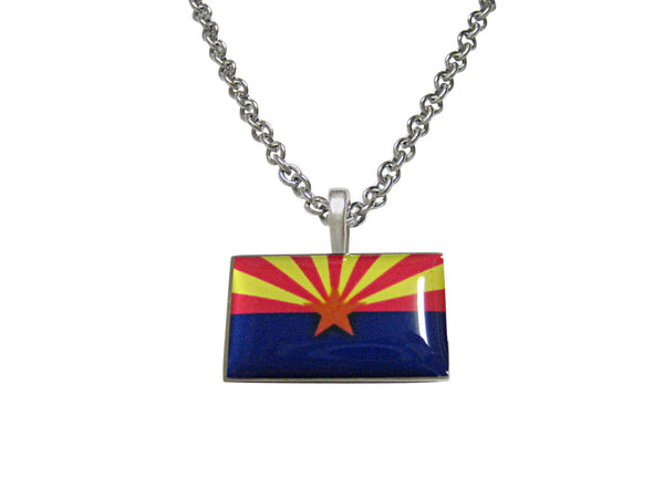 Arizona State Flag Pendant Necklace