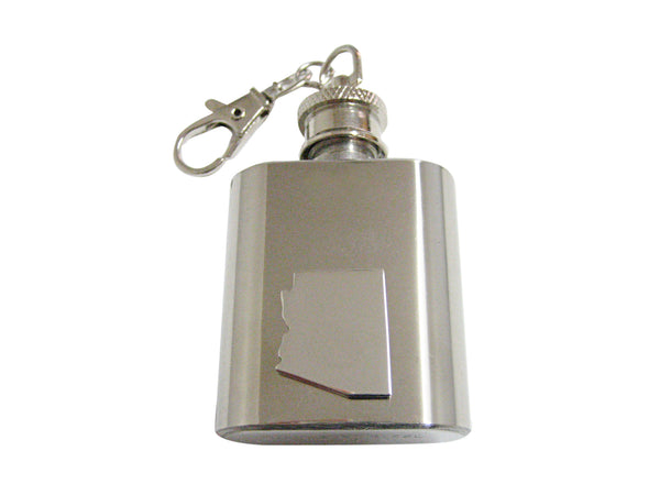 Arizona State Map Shape 1oz Keychain Flask