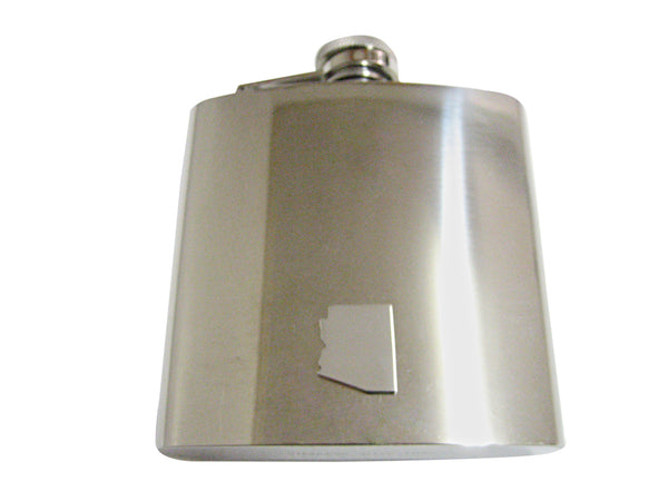 Arizona State Map Shape 6oz Flask