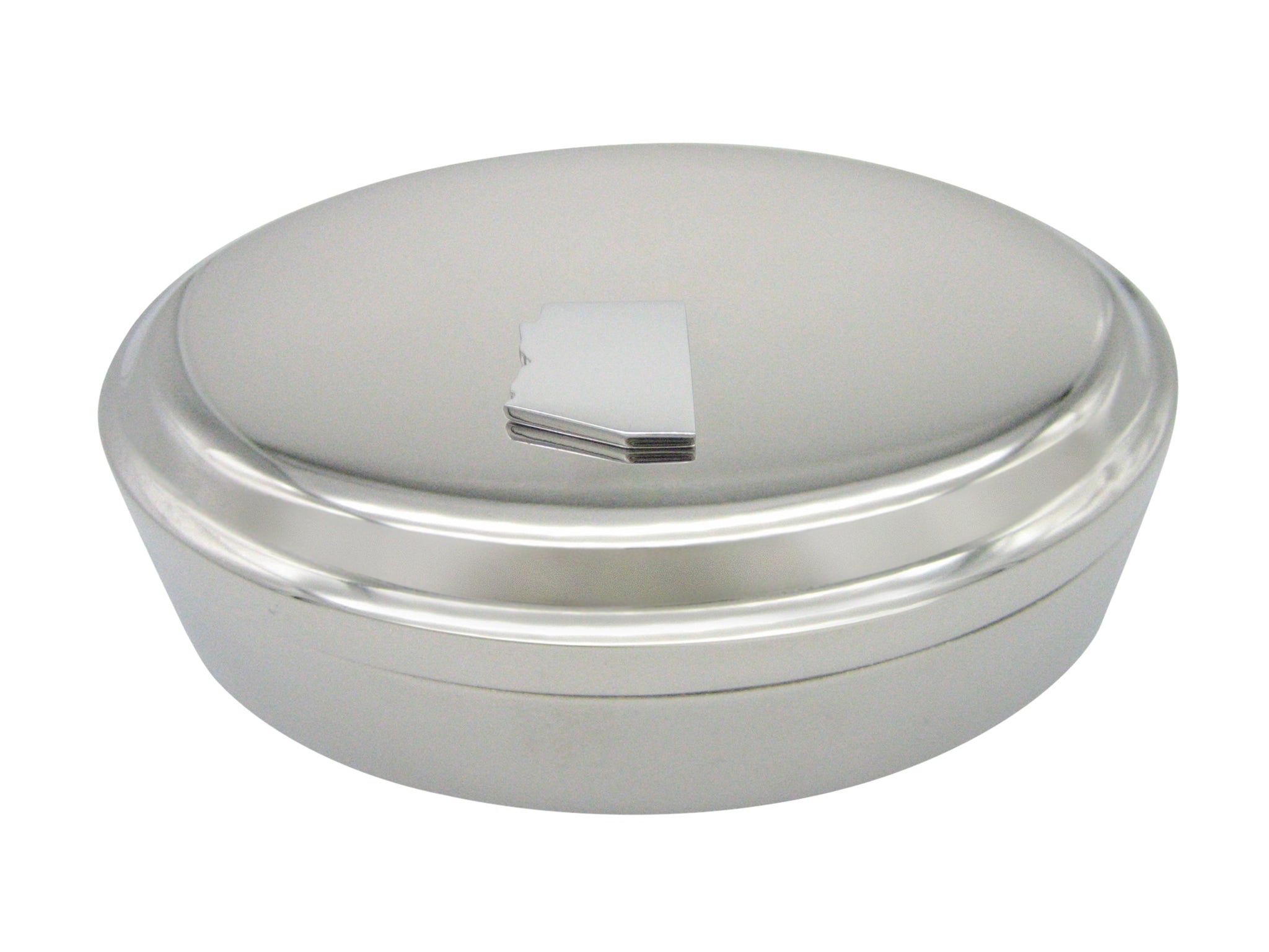 Arizona State Map Shape Pendant Oval Trinket Jewelry Box