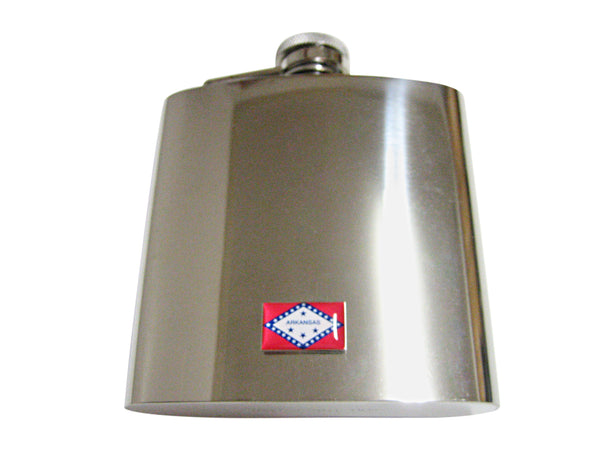 Arkansas State Flag Pendant 6oz Flask