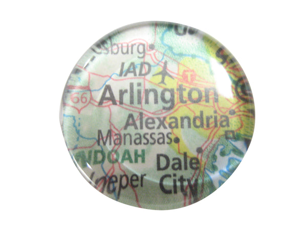 Arlington Virginia Map Pendant Magnet