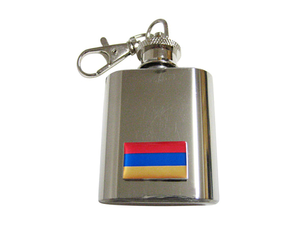 Armenia Flag Pendant Keychain Flask