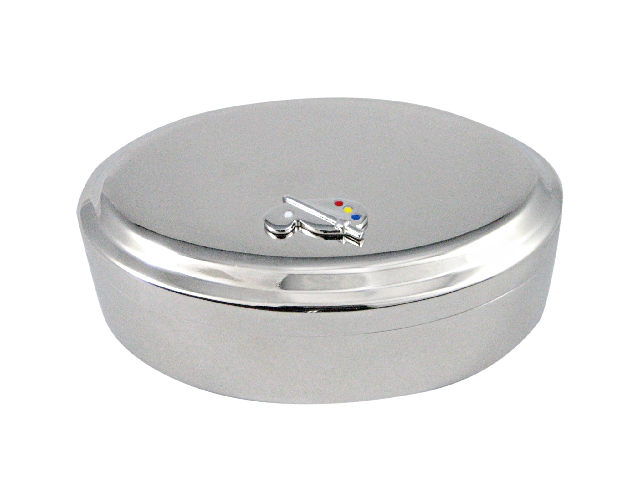 Art Palette Pendant Oval Trinket Jewelry Box