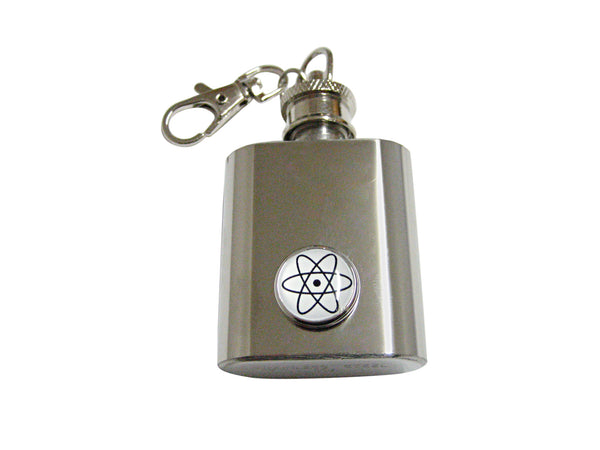 Atom Pendant 1 Oz. Stainless Steel Key Chain Flask