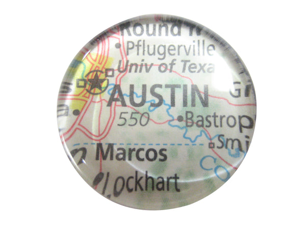 Austin Texas Map Pendant Magnet