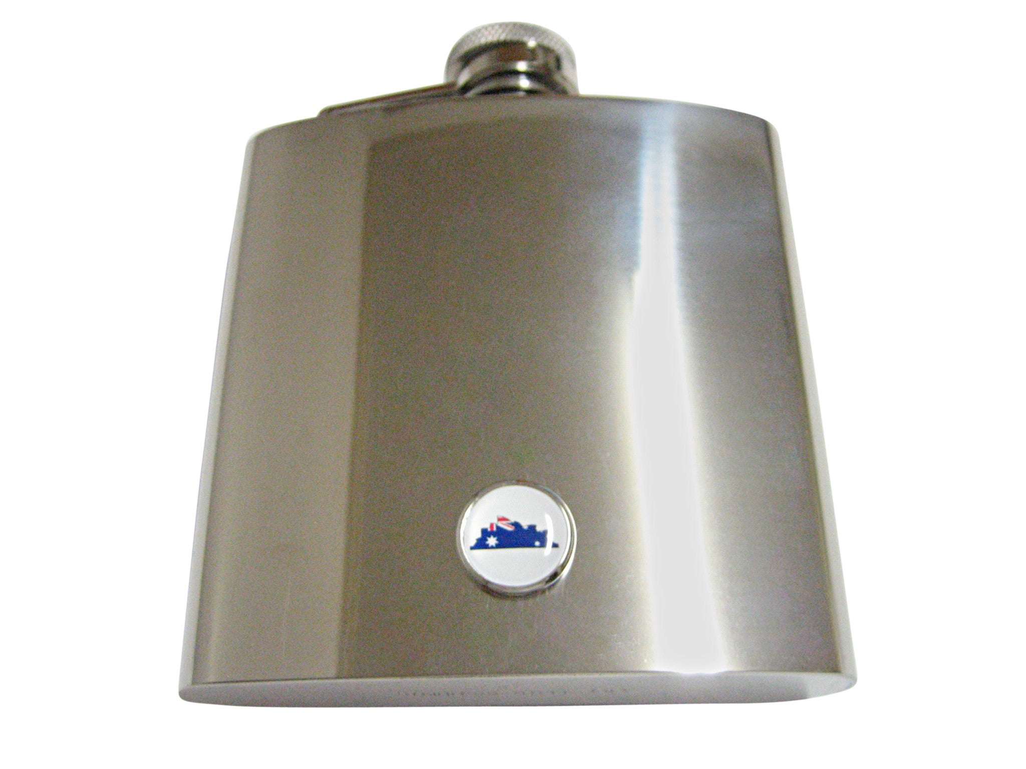 Australia Flag Iconic Opera House 6 Oz. Stainless Steel Flask