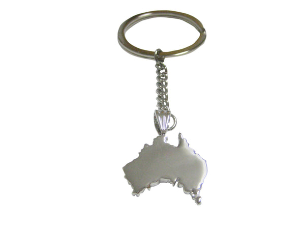 Australia Map Shape Pendant Keychain