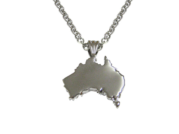 Australia Map Shape Pendant Necklace