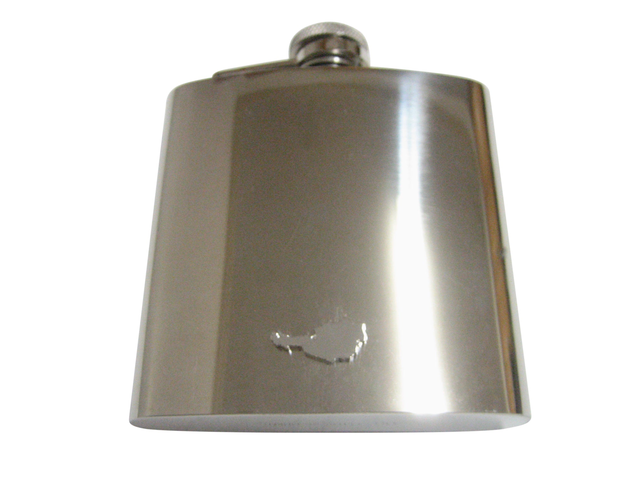 Austria Map Shape Pendant 6 Oz. Stainless Steel Flask