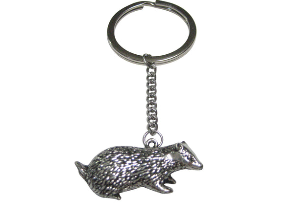 Badger Pendant Keychain
