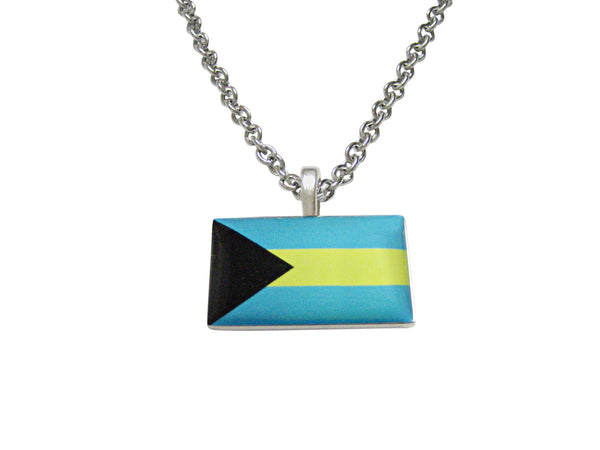 Bahamas Flag Pendant Necklace