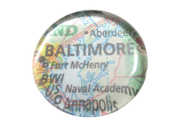 Baltimore Maryland Map Pendant Magnet